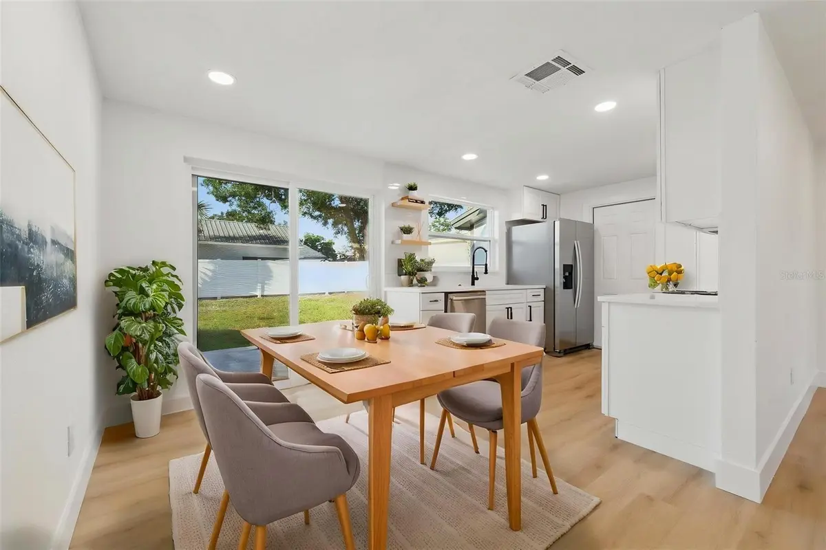 Dining area and kitchen interior of a featured Tampa property